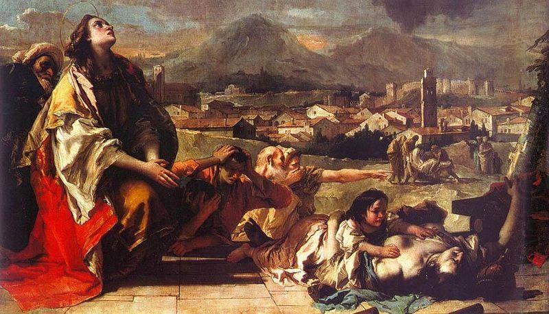 Giambattista Tiepolo Saint Tecla at Este china oil painting image